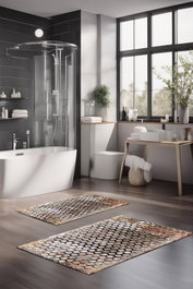 Mijölnir Juego de alfombrillas de baño CT-5099 de 2 piezas